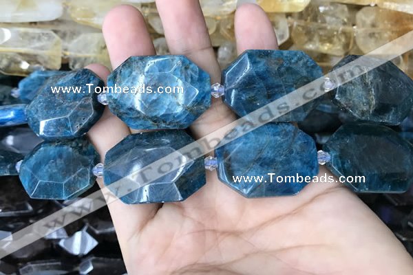 CNG7834 15.5 inches 22*30mm - 25*35mm faceted freeform apatite beads