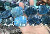 CNG7835 15.5 inches 25*32mm - 30*40mm faceted freeform apatite beads