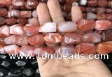 CNG7841 15*20mm - 18*25mm faceted nuggets red agate beads