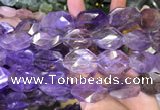 CNG7863 20*30 - 25*35mm twisted & faceted freeform ametrine beads