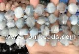 CNG7901 15.5 inches 12*16mm - 15*20mm faceted nuggets aquamarine beads