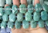 CNG7922 15.5 inches 13*18mm - 15*25mm faceted freeform amazonite beads