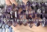 CNG7930 15.5 inches 8*22mm - 12*30mm faceted nuggets amethyst beads