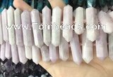 CNG7932 15.5 inches 10*22mm - 12*45mm faceted nuggets kunzite beads