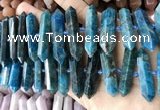 CNG7937 15.5 inches 10*22mm - 12*45mm faceted nuggets apatite beads