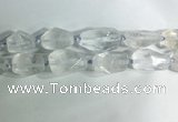 CNG7950 15.5 inches 15*25mm - 20*40mm nuggets white crystal beads