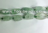 CNG7957 15.5 inches 15*25mm - 20*40mm nuggets green fluorite beads