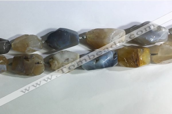 CNG7958 15.5 inches 15*25mm - 20*40mm nuggets agate beads