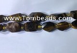 CNG7963 15.5 inches 15*25mm - 20*40mm nuggets yellow tiger eye beads