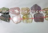 CNG7978 25*30mm - 35*45mm freeform mixed quartz slab beads