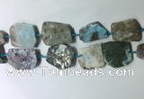 CNG7981 25*30mm - 35*45mm freeform larimar slab beads