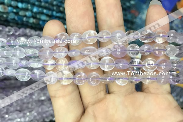 CNG8001 15.5 inches 6*8mm nuggets light amethyst beads wholesale