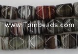 CNG801 15.5 inches 8*12mm faceted nuggets agate gemstone beads