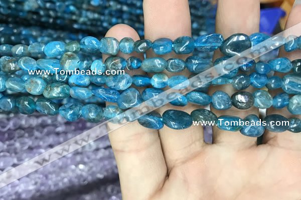 CNG8017 15.5 inches 6*8mm nuggets apatite gemstone beads