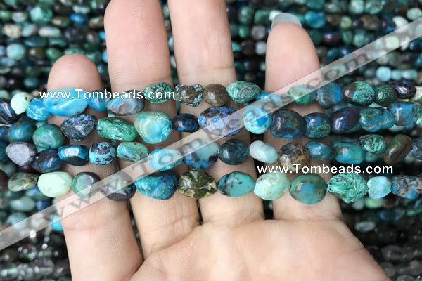 CNG8018 15.5 inches 6*8mm nuggets chrysocolla gemstone beads