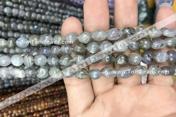 CNG8019 15.5 inches 6*8mm nuggets labradorite gemstone beads