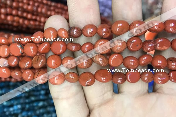 CNG8023 15.5 inches 6*8mm nuggets red jasper beads wholesale