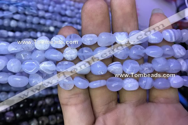 CNG8038 15.5 inches 8*10mm nuggets blue lace agate beads