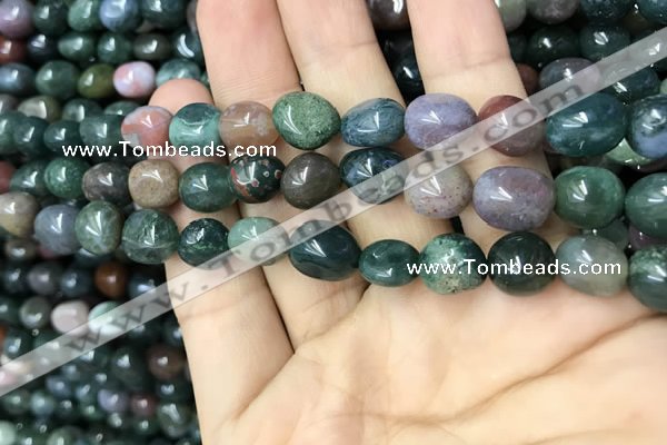 CNG8040 15.5 inches 8*10mm nuggets Indian agate beads wholesale