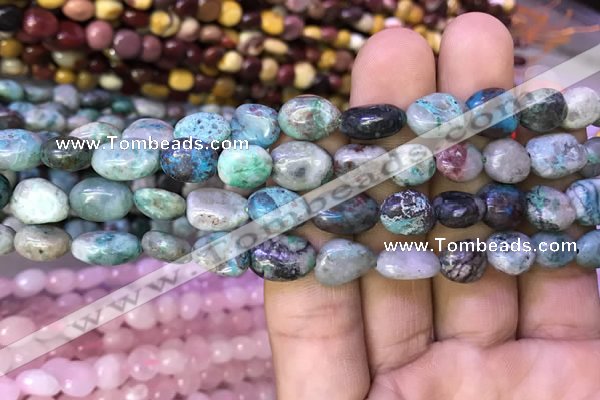 CNG8046 15.5 inches 8*10mm nuggets chrysocolla beads wholesale