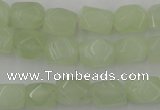 CNG806 15.5 inches 8*12mm faceted nuggets New jade beads