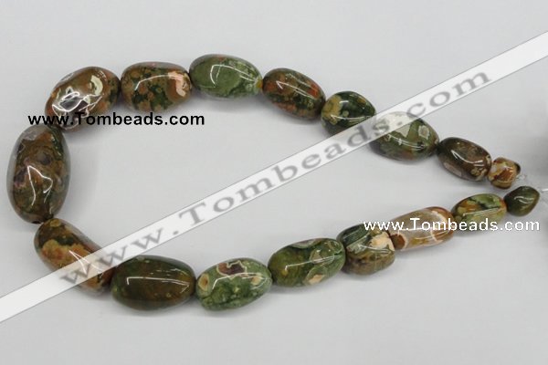 CNG81 15.5 inches 10*20mm - 20*35mm nuggets rhyolite gemstone beads