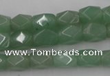 CNG810 15.5 inches 8*12mm faceted nuggets green aventurine beads