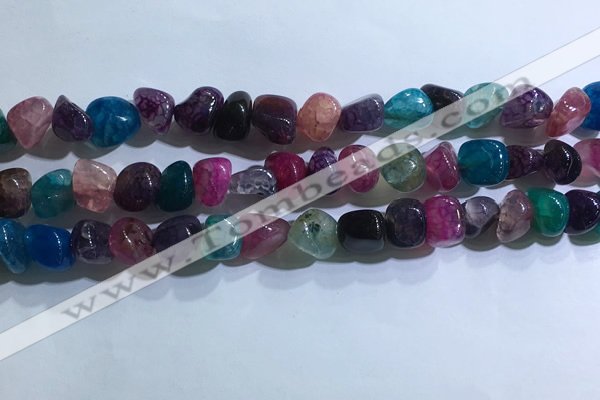 CNG8110 15.5 inches 6*8mm - 10*12mm agate gemstone chips beads