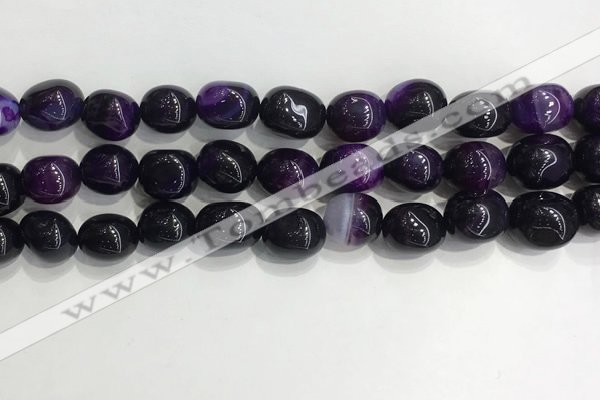 CNG8116 15.5 inches 8*12mm nuggets agate beads wholesale