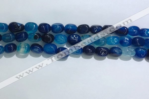 CNG8121 15.5 inches 8*12mm nuggets agate beads wholesale