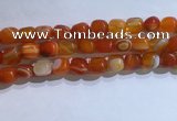 CNG8134 15.5 inches 8*12mm nuggets striped agate beads wholesale