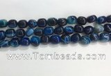 CNG8135 15.5 inches 8*12mm nuggets striped agate beads wholesale