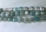 CNG8136 15.5 inches 8*12mm nuggets striped agate beads wholesale