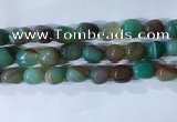 CNG8138 15.5 inches 8*12mm nuggets striped agate beads wholesale