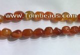 CNG8154 15.5 inches 10*14mm nuggets agate beads wholesale