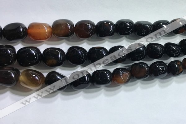 CNG8160 15.5 inches 10*14mm nuggets agate beads wholesale