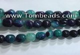 CNG8162 15.5 inches 10*14mm nuggets agate beads wholesale