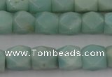 CNG819 15.5 inches 9*12mm faceted nuggets amazonite beads