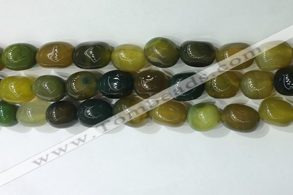 CNG8217 15.5 inches 12*16mm nuggets agate beads wholesale