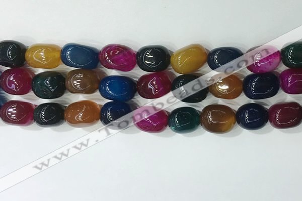 CNG8221 15.5 inches 12*16mm nuggets agate beads wholesale