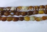 CNG8226 15.5 inches 12*16mm nuggets striped agate beads wholesale