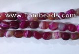 CNG8228 15.5 inches 12*16mm nuggets striped agate beads wholesale
