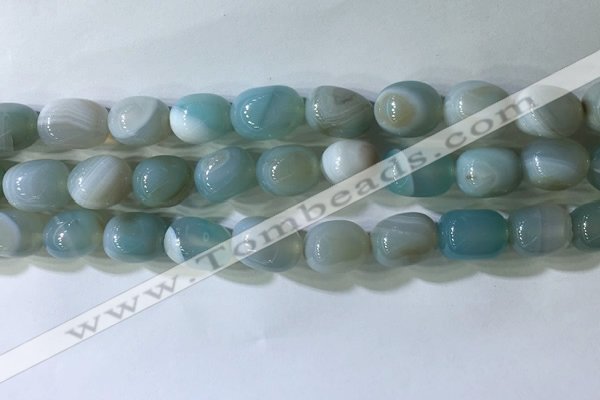 CNG8232 15.5 inches 12*16mm nuggets striped agate beads wholesale