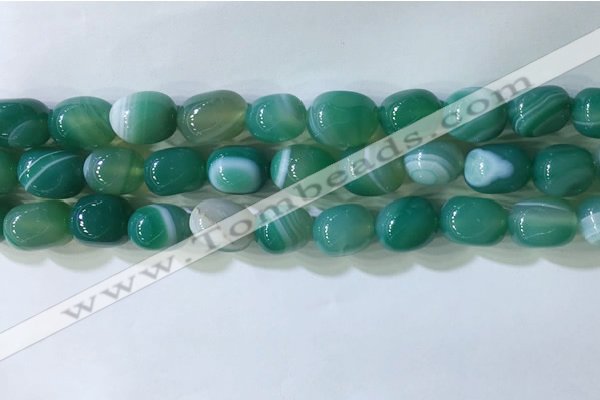 CNG8233 15.5 inches 12*16mm nuggets striped agate beads wholesale