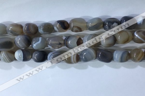 CNG8237 15.5 inches 12*16mm nuggets striped agate beads wholesale