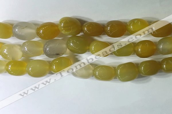 CNG8245 15.5 inches 13*18mm nuggets agate beads wholesale