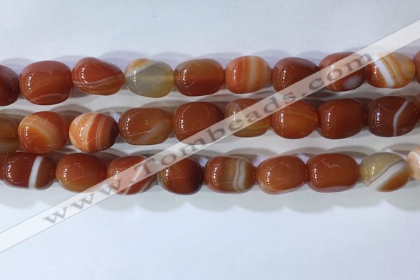 CNG8269 15.5 inches 13*18mm nuggets striped agate beads wholesale