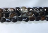 CNG8280 15.5 inches 13*18mm nuggets striped agate beads wholesale