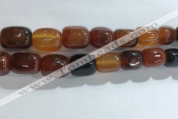 CNG8296 15.5 inches 15*20mm nuggets agate beads wholesale