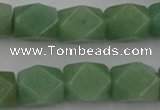 CNG830 15.5 inches 13*18mm faceted nuggets green aventurine beads